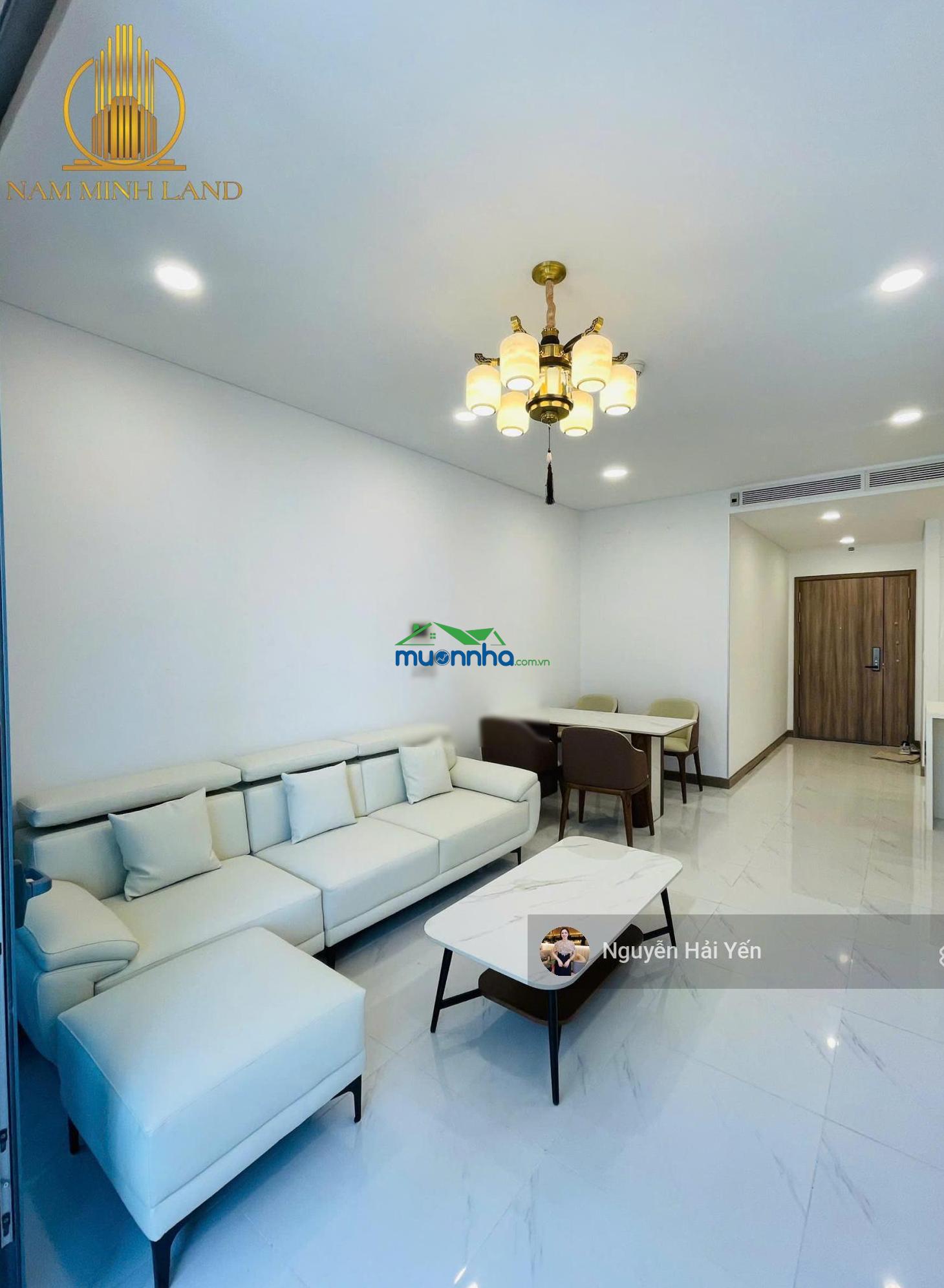 Hải yến nam minh land - cho thuê căn hộ sunwah pearl 2 phòng ngủ + 1, view sông sài gòn + nội khu
