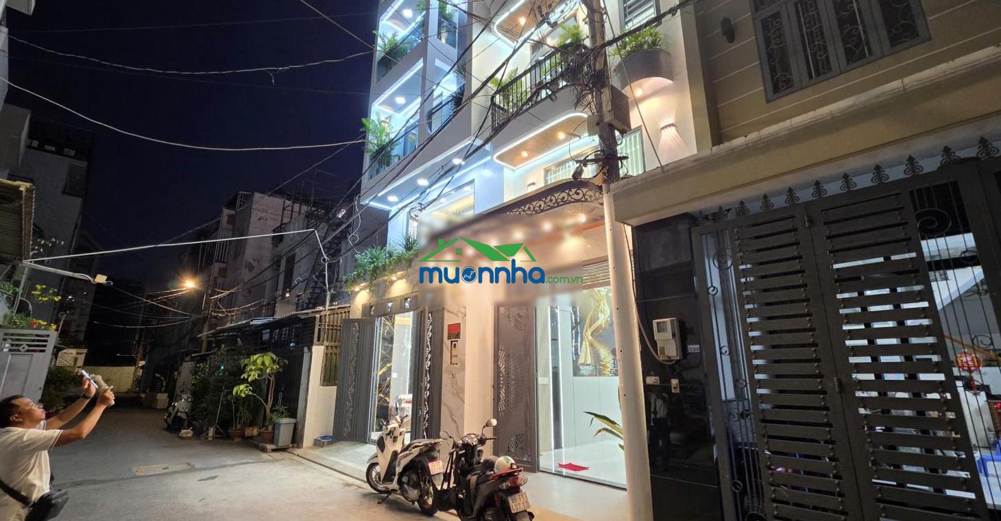 Nhà ngang 5mx15m thang máy thới an 20 - full nội thất