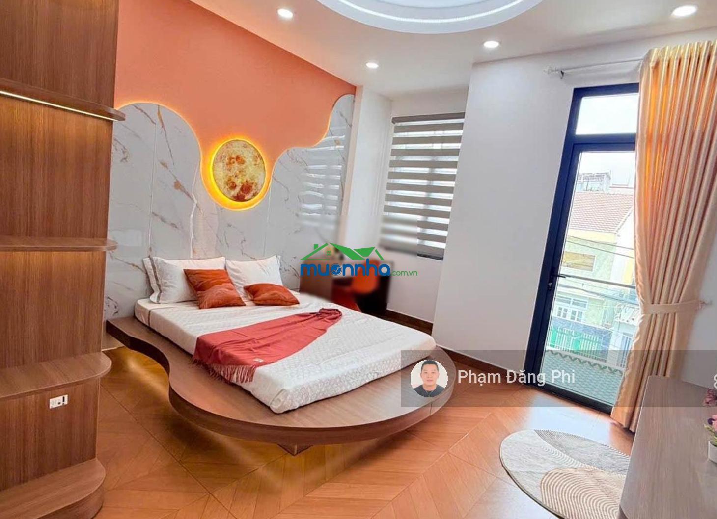 Nhà mới đẹp - hẻm nhựa 8m có lề 3m - đối diện emart - tiện mở văn phòng, công ty - dọn vào ở ngay. - 4