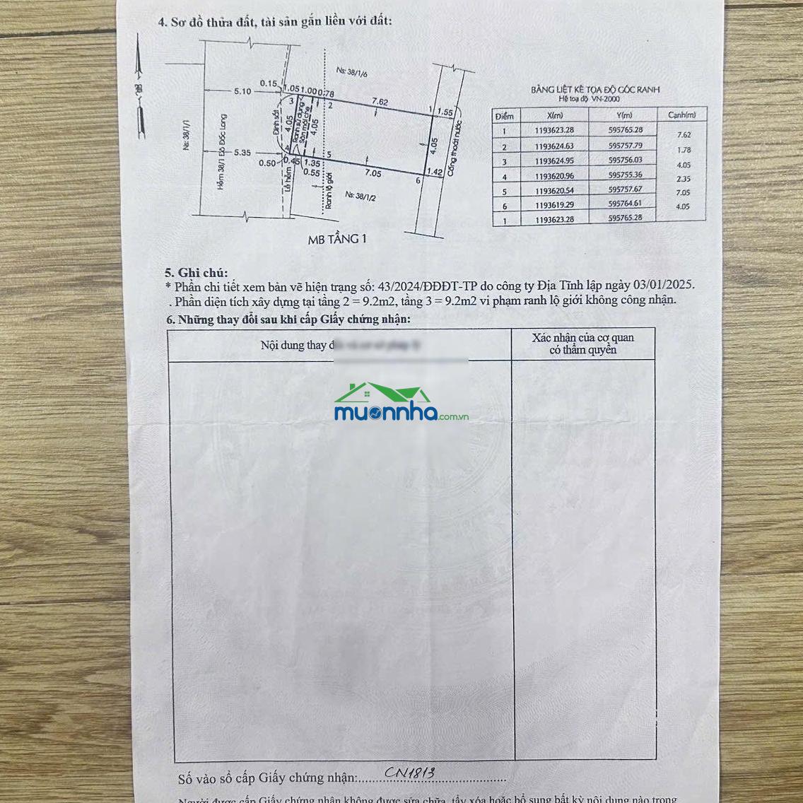 Bán nhà riêng 3 tầng đẹp tại 38/1/4 đô đốc long, giá siêu hời 6,3 tỷ, 40m2 - 2
