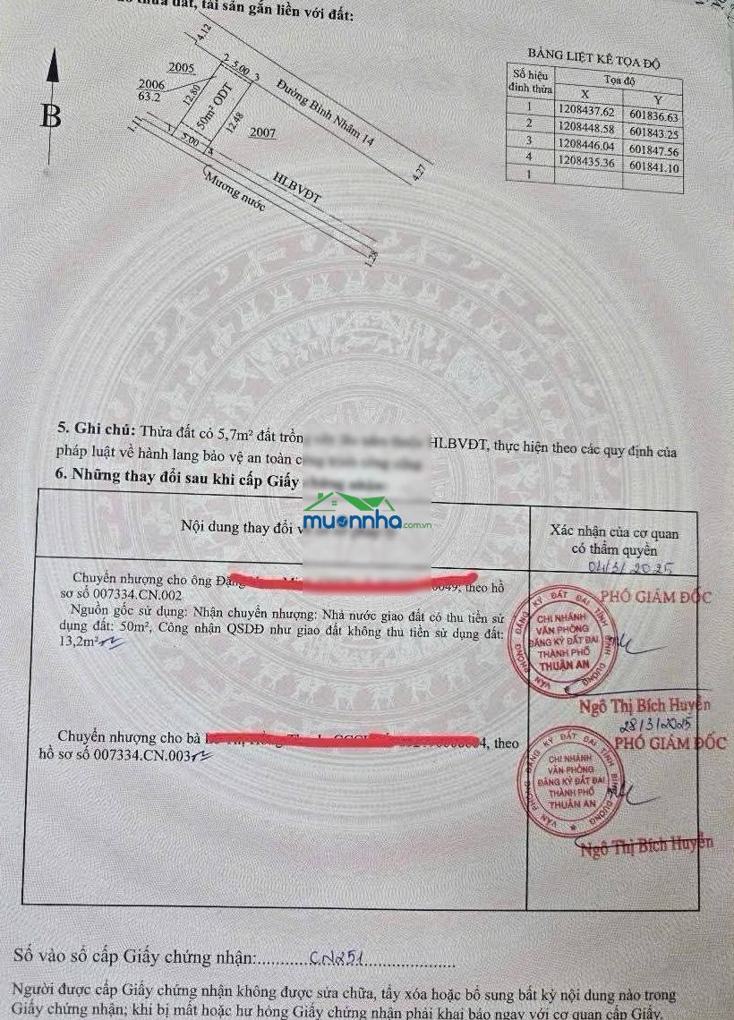 Đất bao giá tốt nhất bình nhâm 14 - dt 63m2 đường ôtô giá 2 tỷ 090tr - 2