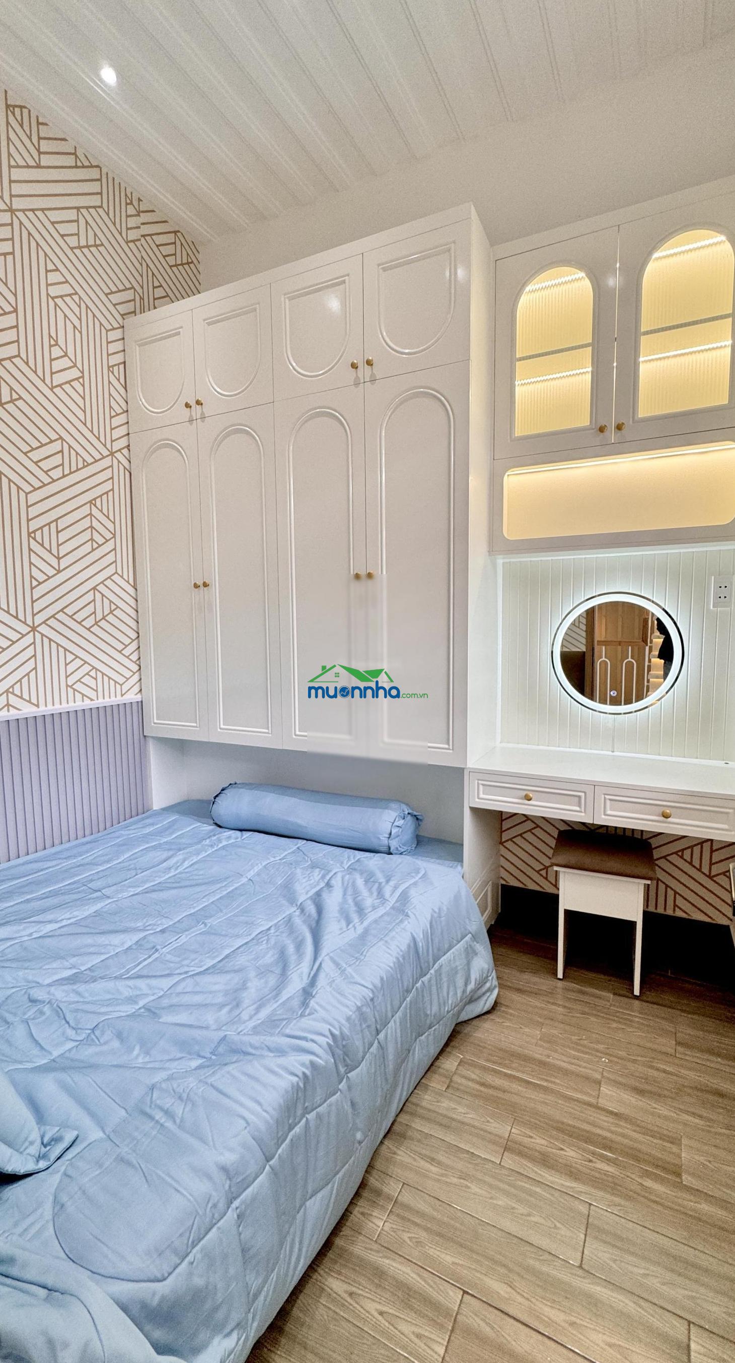 Nhà phố ngang 6m xây kiên cố 3 tầng 4 phòng ngủ diện tích sử dụng 109m2 giá tốt