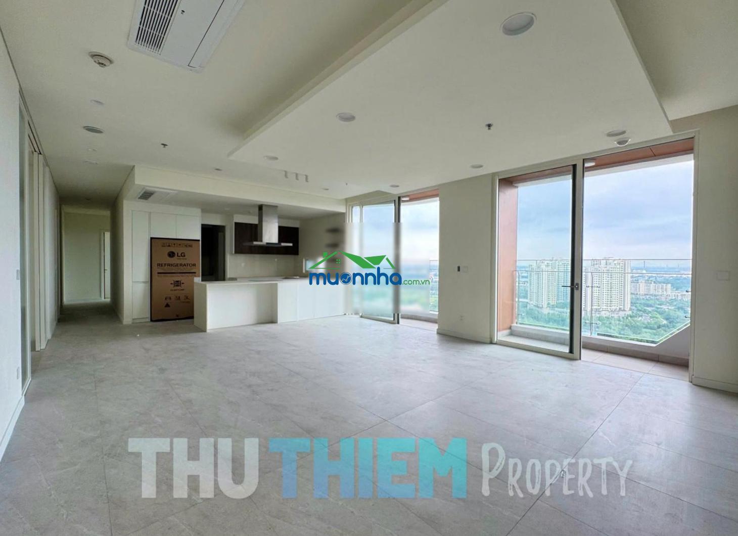 Cho thuê cc 4pn, 3wc, 201m2 tại thu thiem zeit river, 100 triệu