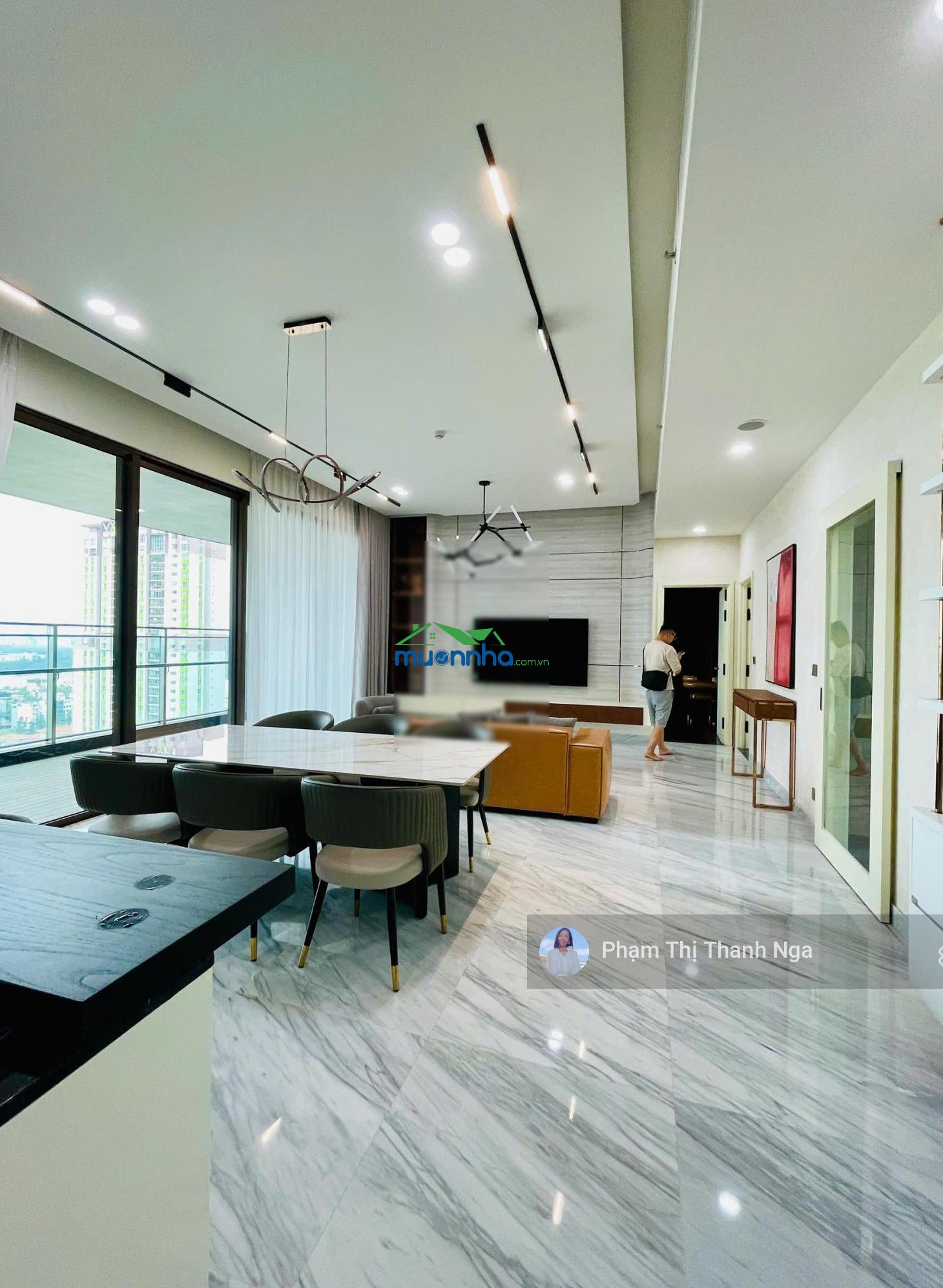 Cho thuê căn hộ define 122 triệu, 220 m2 ở thạnh mỹ lợi view sông trực diện