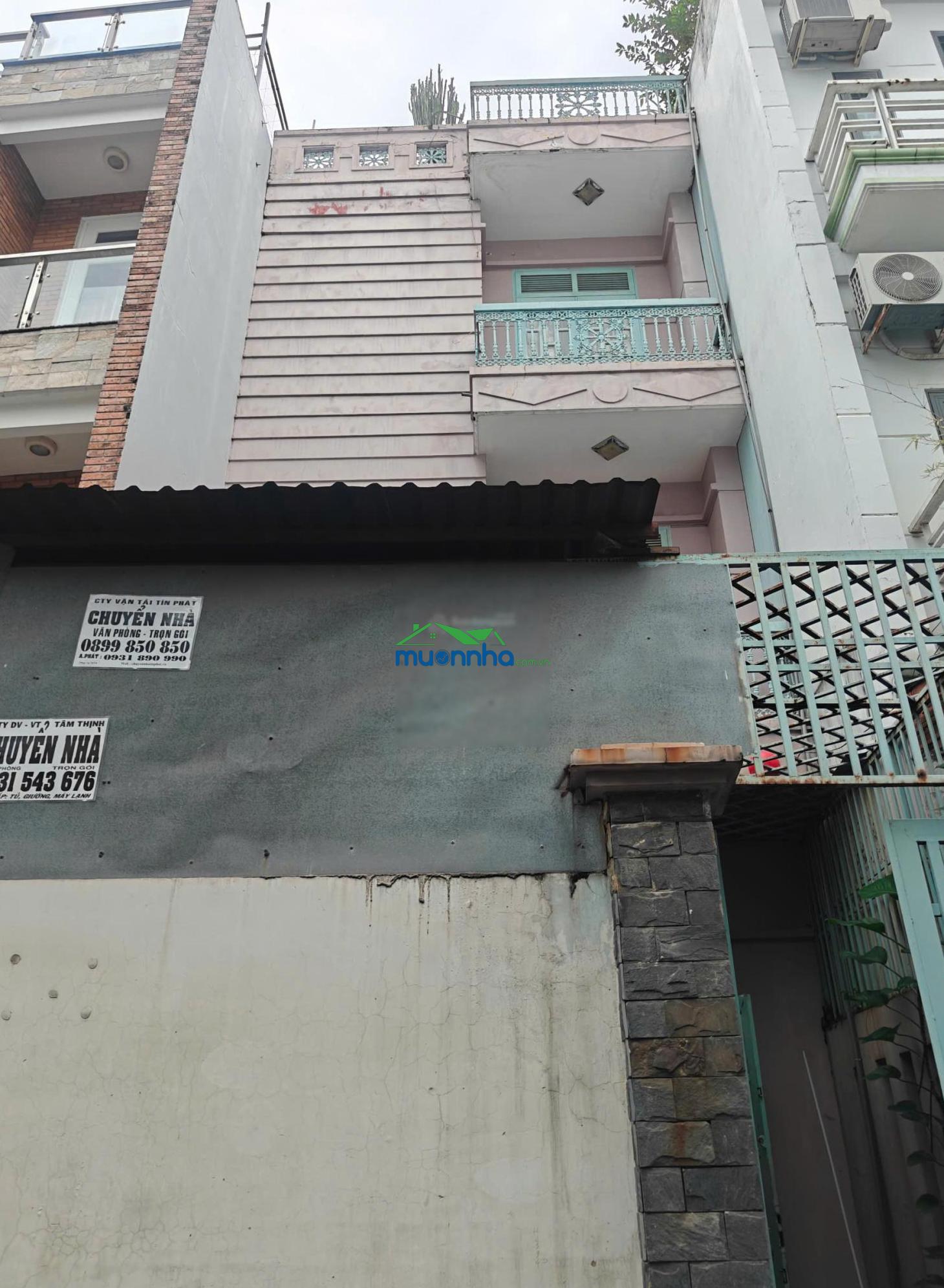 Nhà trệt 2 lầu sân thượng, dt 4.5x25m, 2 mặt hẻm 5m thông đường tô ký, giá 7.5 tỷ tl