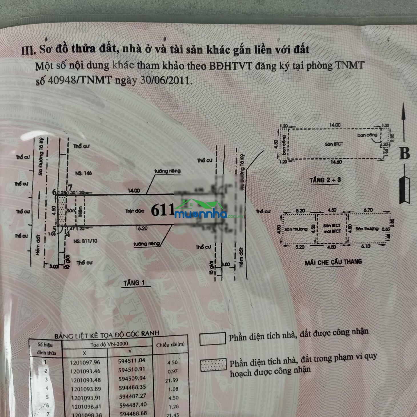 Nhà trệt 2 lầu sân thượng, dt 4.5x25m, 2 mặt hẻm 5m thông đường tô ký, giá 7.5 tỷ tl - 4