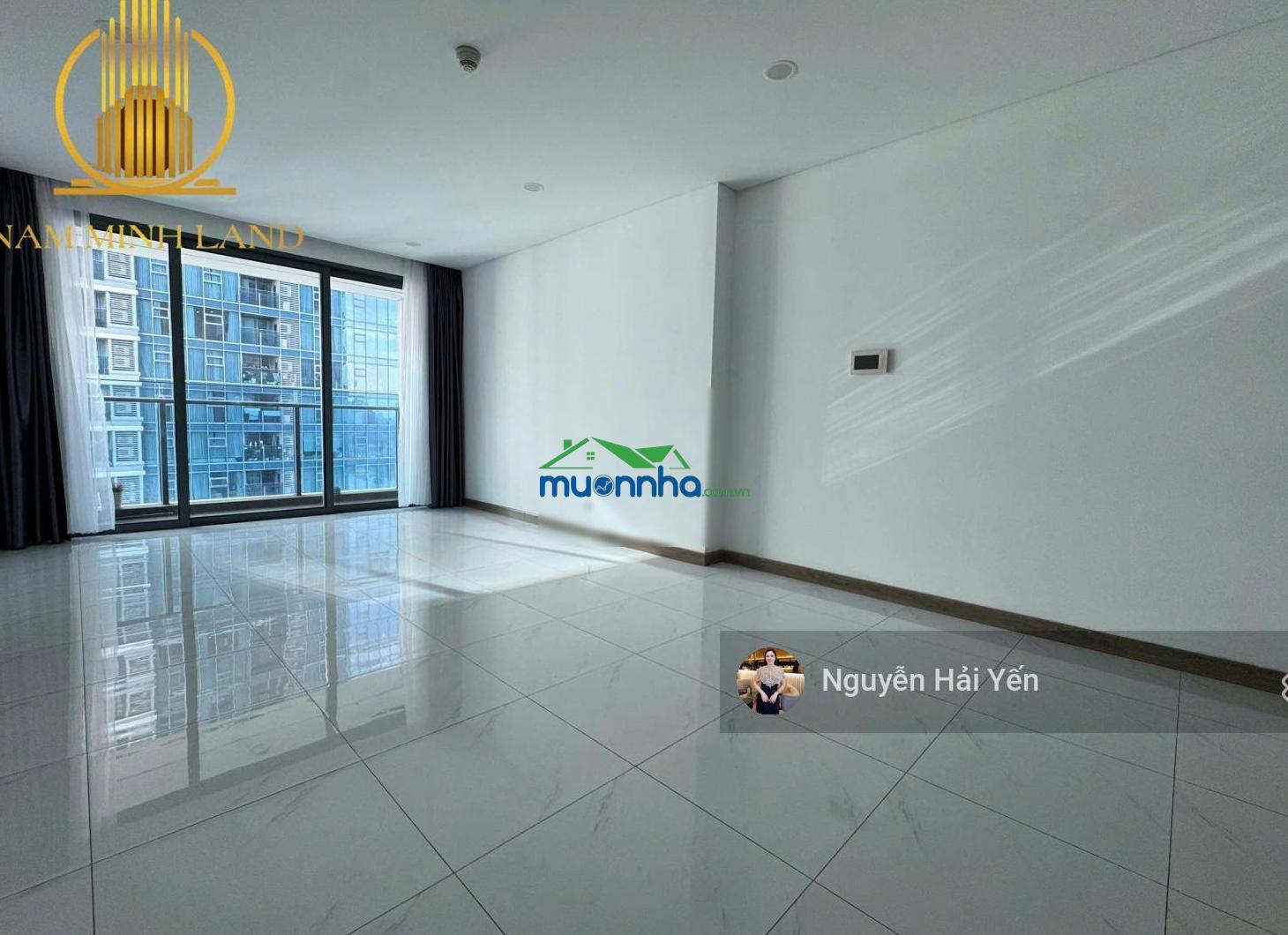 Hải yến nam minh land- cho thuê căn hộ sunwah pearl 3 phòng ngủ tòa sh nội thất cơ bản giá 40 triệu