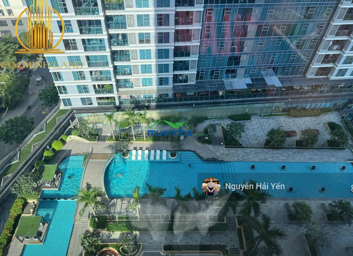 Hải yến nam minh land- cho thuê căn hộ sunwah pearl 3 phòng ngủ tòa sh nội thất cơ bản giá 40 triệu - 2