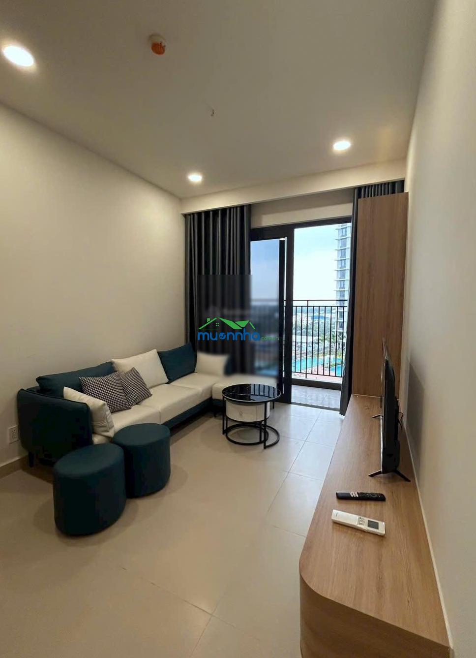 Cho thuê căn hộ midori glory tp mới 2pn 2wc 69m2 full nội thất view hồ bơi giá 16tr bao phí quản ly