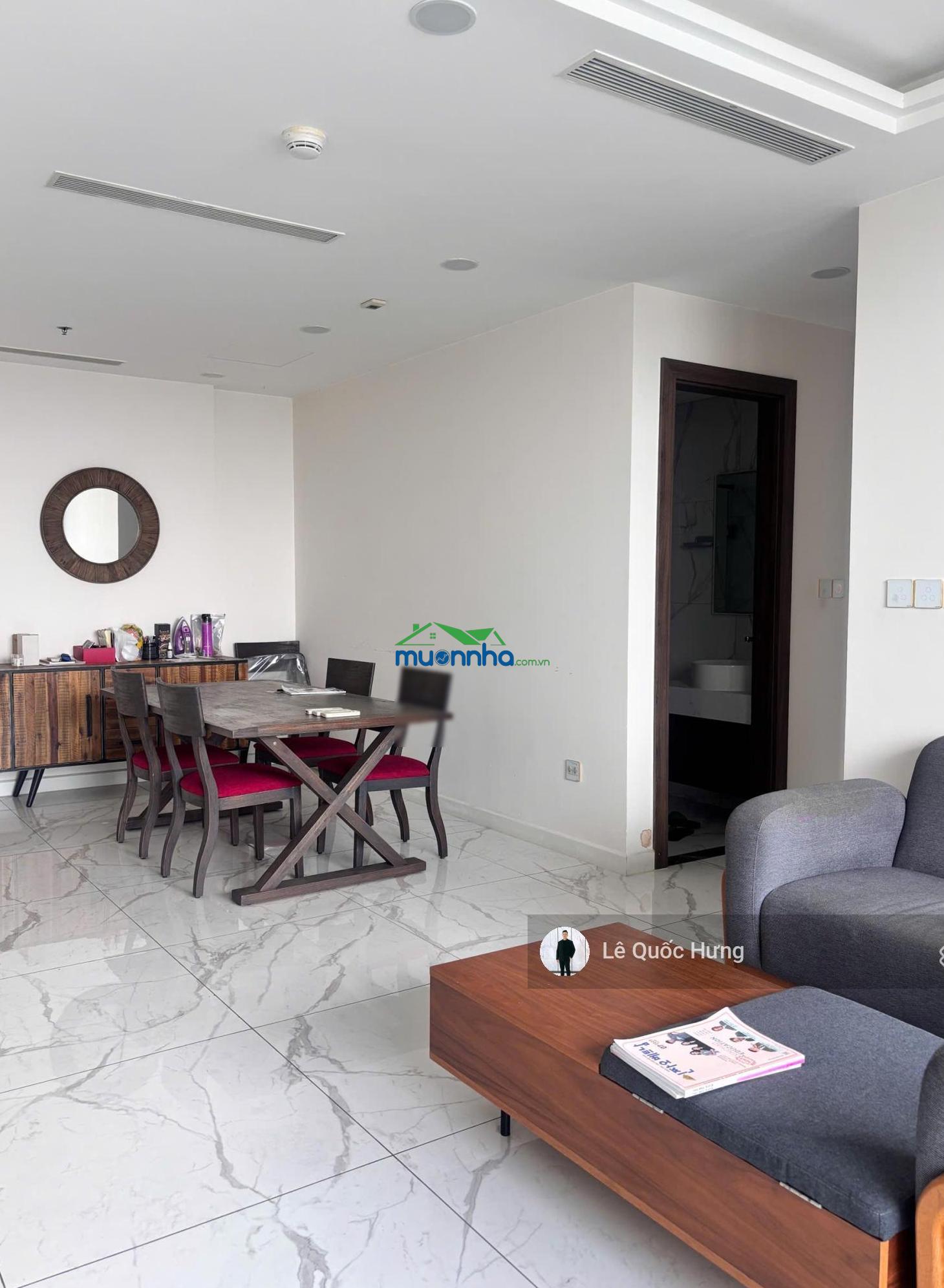 Cho thuê sunshine sky (4pn+1, 3wc) dt 132m2 full nội thất giá 28tr/tháng