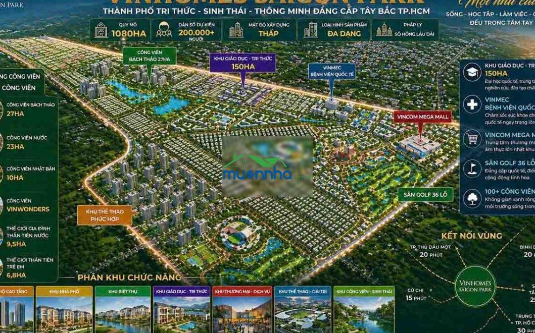Nhà phố biệt thự đại đô thị tây bắc tp.hcm vinhomes saigon park - ưu tiên chọn vị trí đẹp - 2