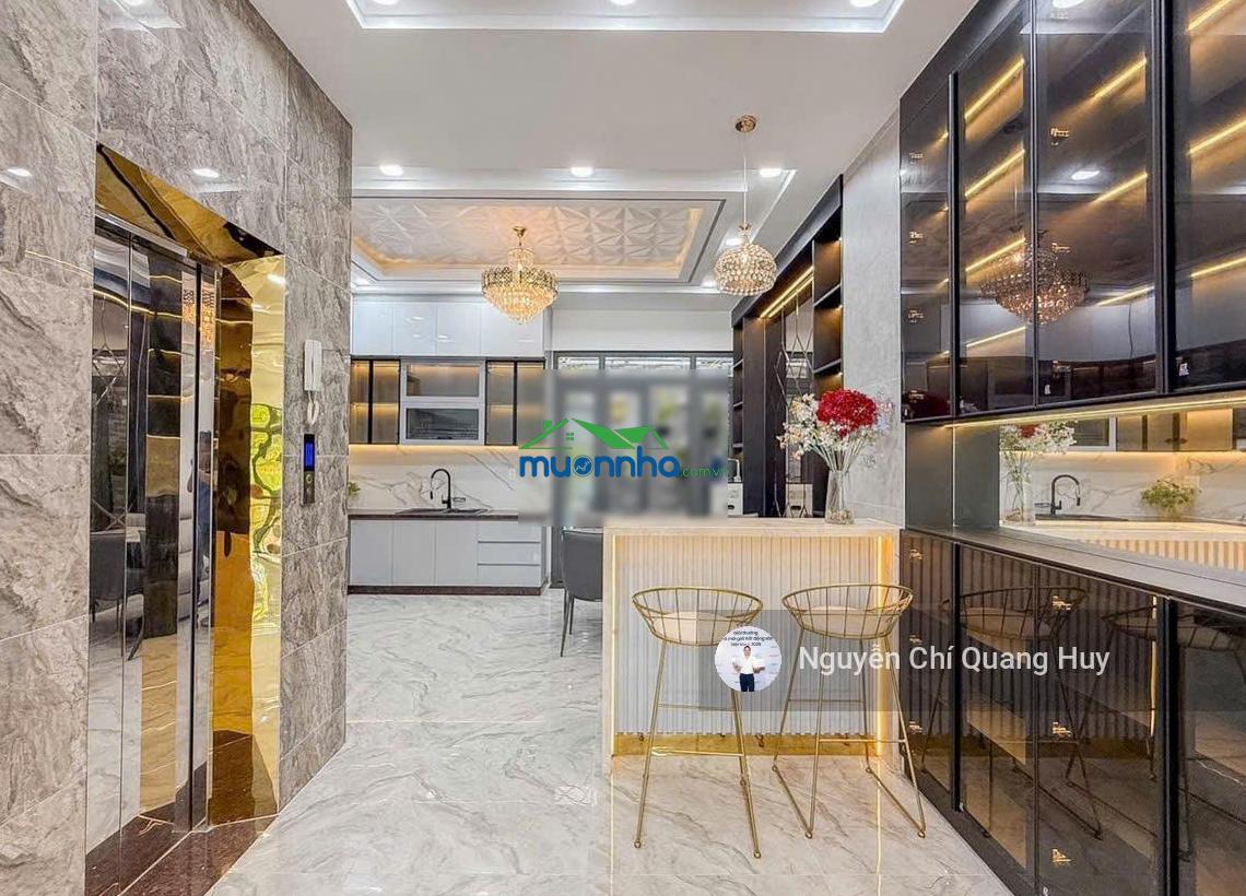 Nhà phố xây dựng mới, có thang máy - khu dân cư huỳnh tấn phát, có bảo vệ, công viên - 4