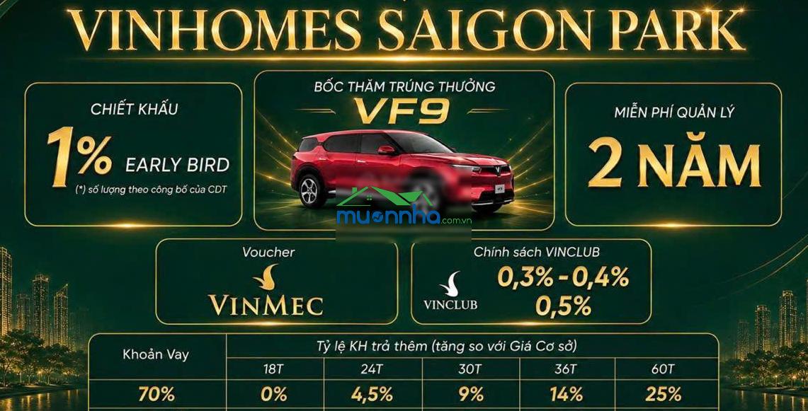 Nhận booking vinhomes saigon park gđ1 giá tốt nhà phố biệt thự dt 70m2 hoàn lại nếu không mua - 4
