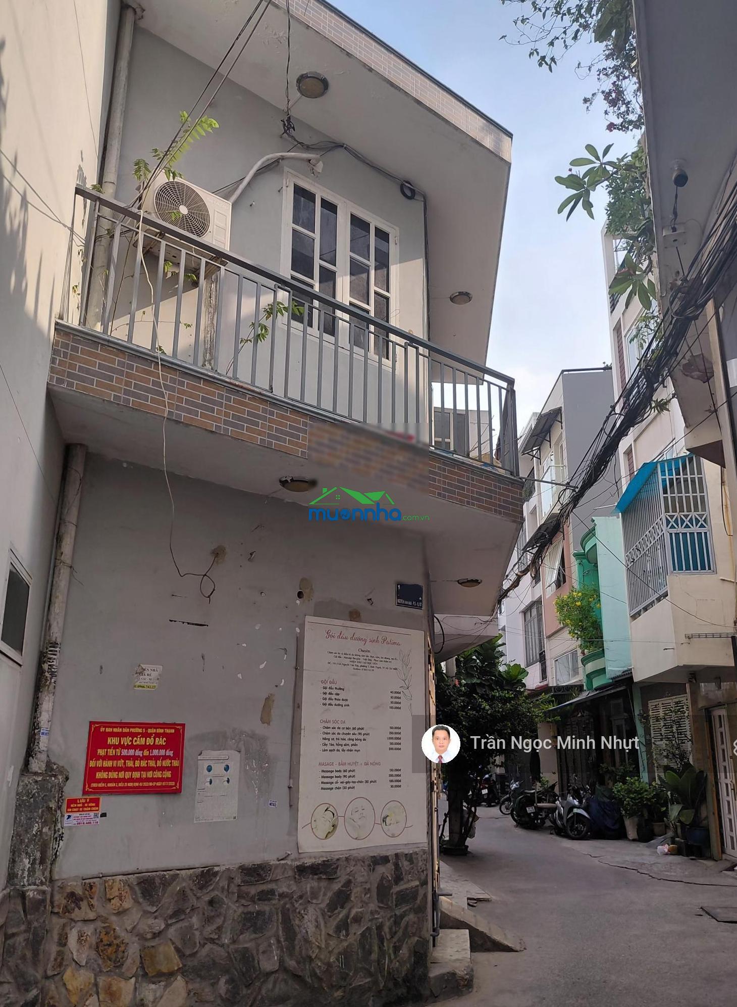 Hẻm xe hơi thông nguyễn văn đậu, bình thạnh - 52,6m2, 2 tầng - nở hậu - 4,7tỷ tl