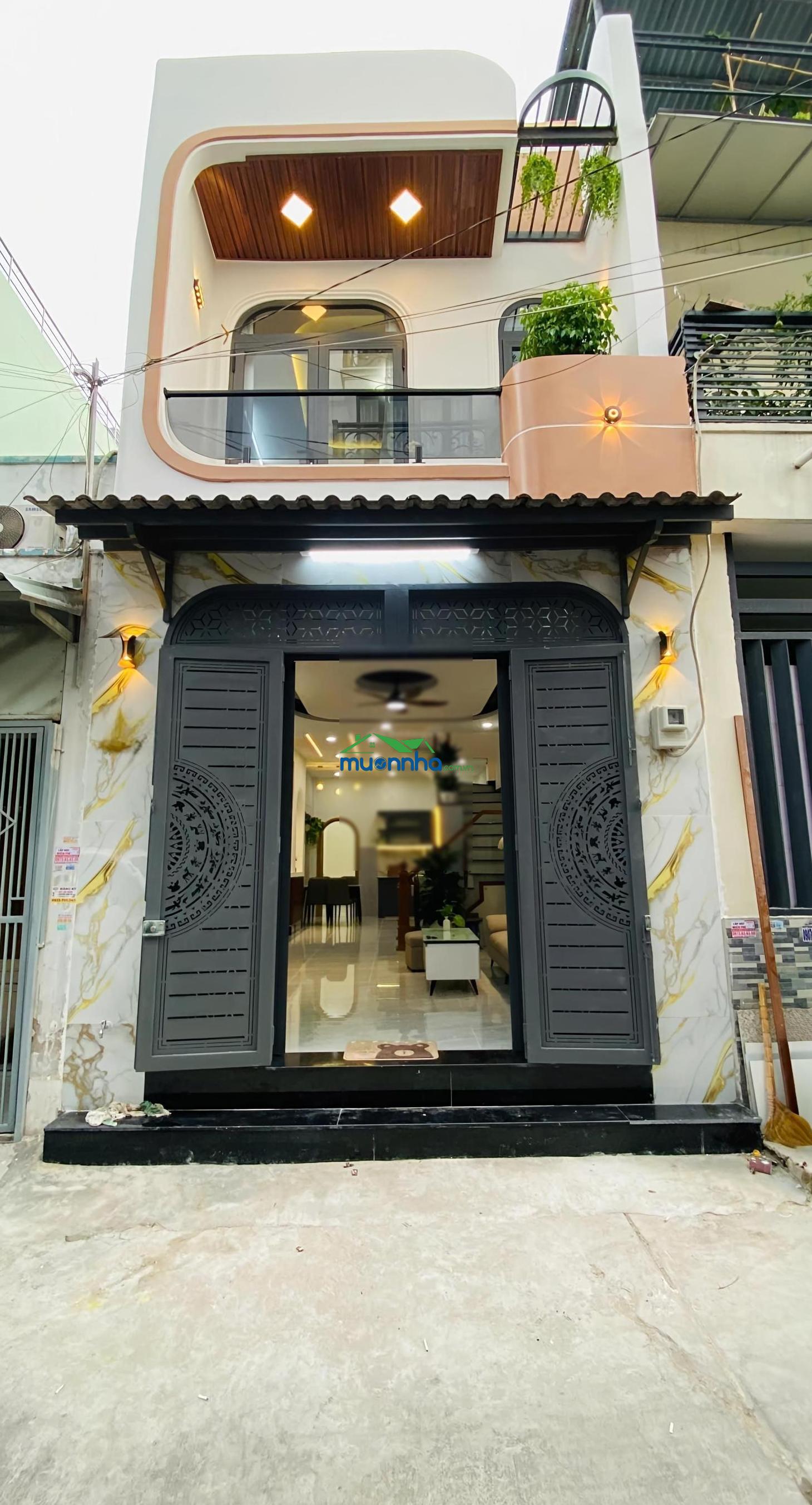 Bán nhà 2 tầng sát aeon bình tân chỉ 5p di chuyển, chỉ 5,5tỷ, dt 60m2, 3pn có pn trệt, 3wc, hẻm 7m - 4
