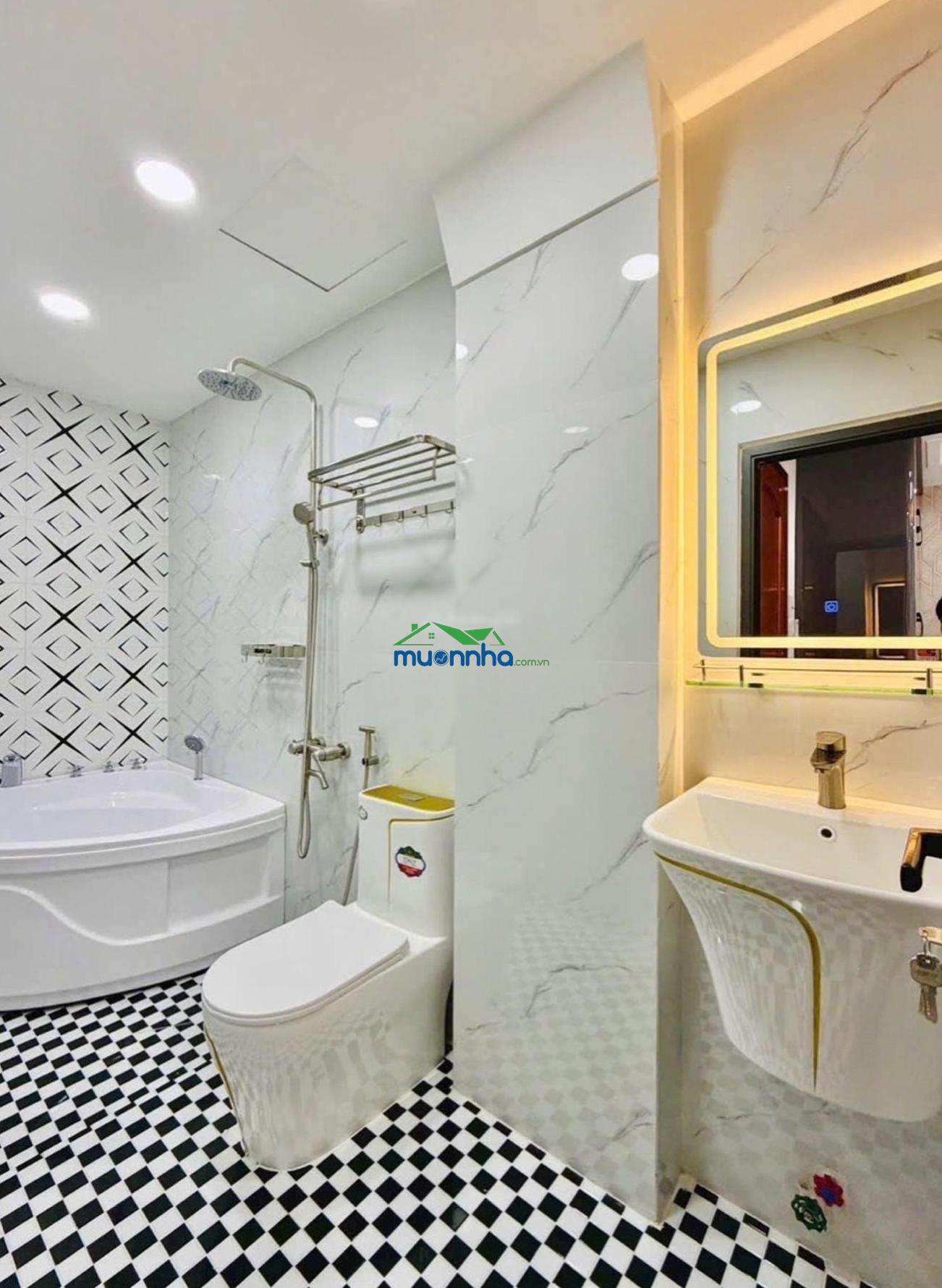 7.87 tỷ hẻm 2 xe hơi thông 5 tầng nhà mới hoàn thiện ở ngay bùi quang là, gò vấp, dt 4.7 x 12.5m - 3