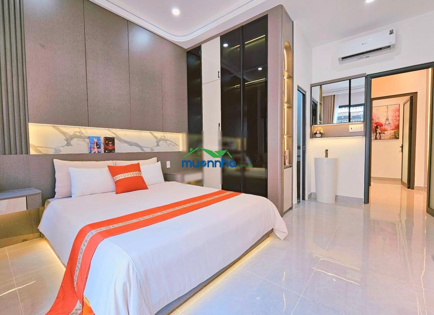 4,3m x 13m - nhà 4 tầng - 4pn - full nội thất - gần chợ xóm mới - lotte - citiland - 3