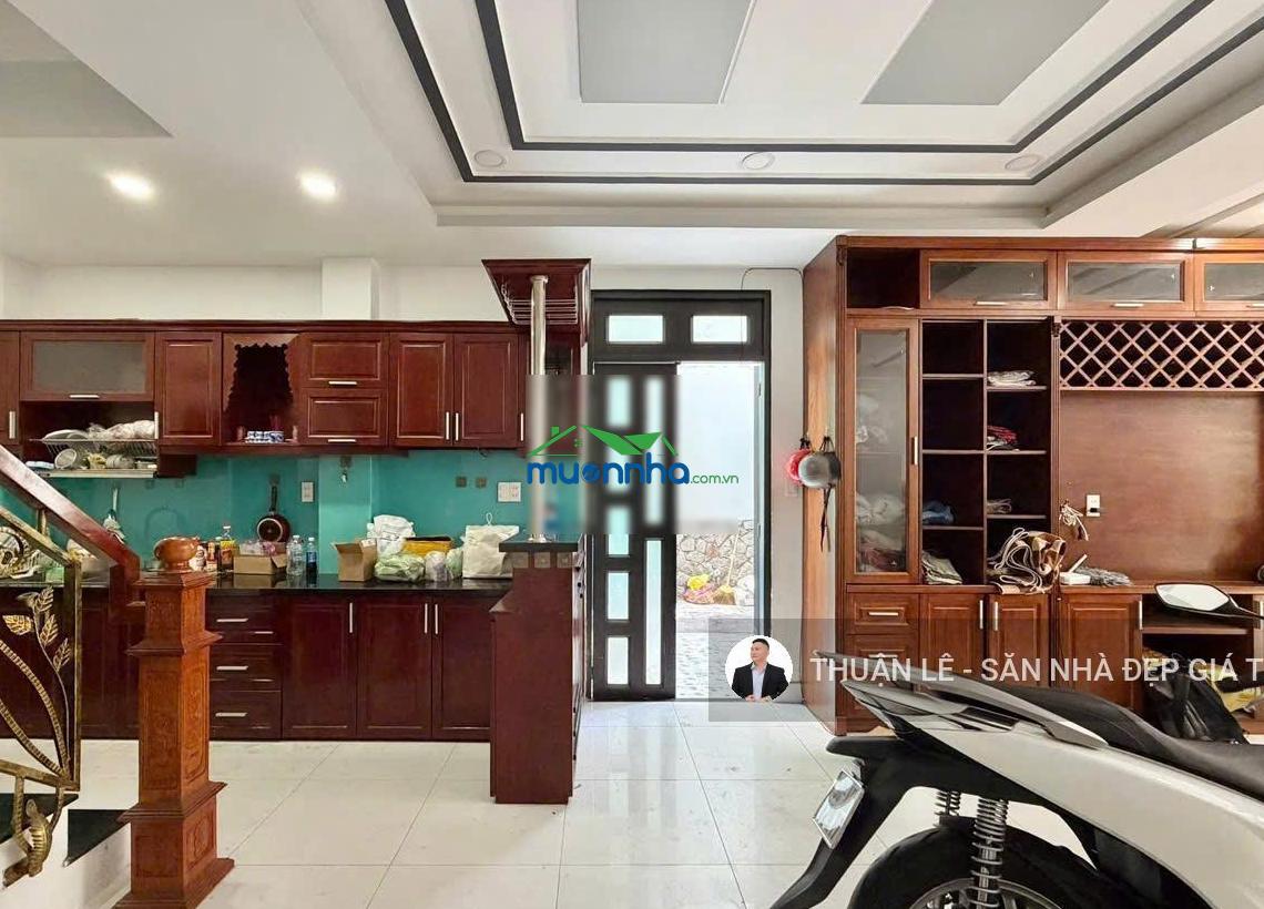 Nhà mới, đẹp (4,2m x 10m) - hxh 5m - cách 5 căn ra mặt tiền nguyễn thượng hiền. nhà 5tầng + 6pn lớn