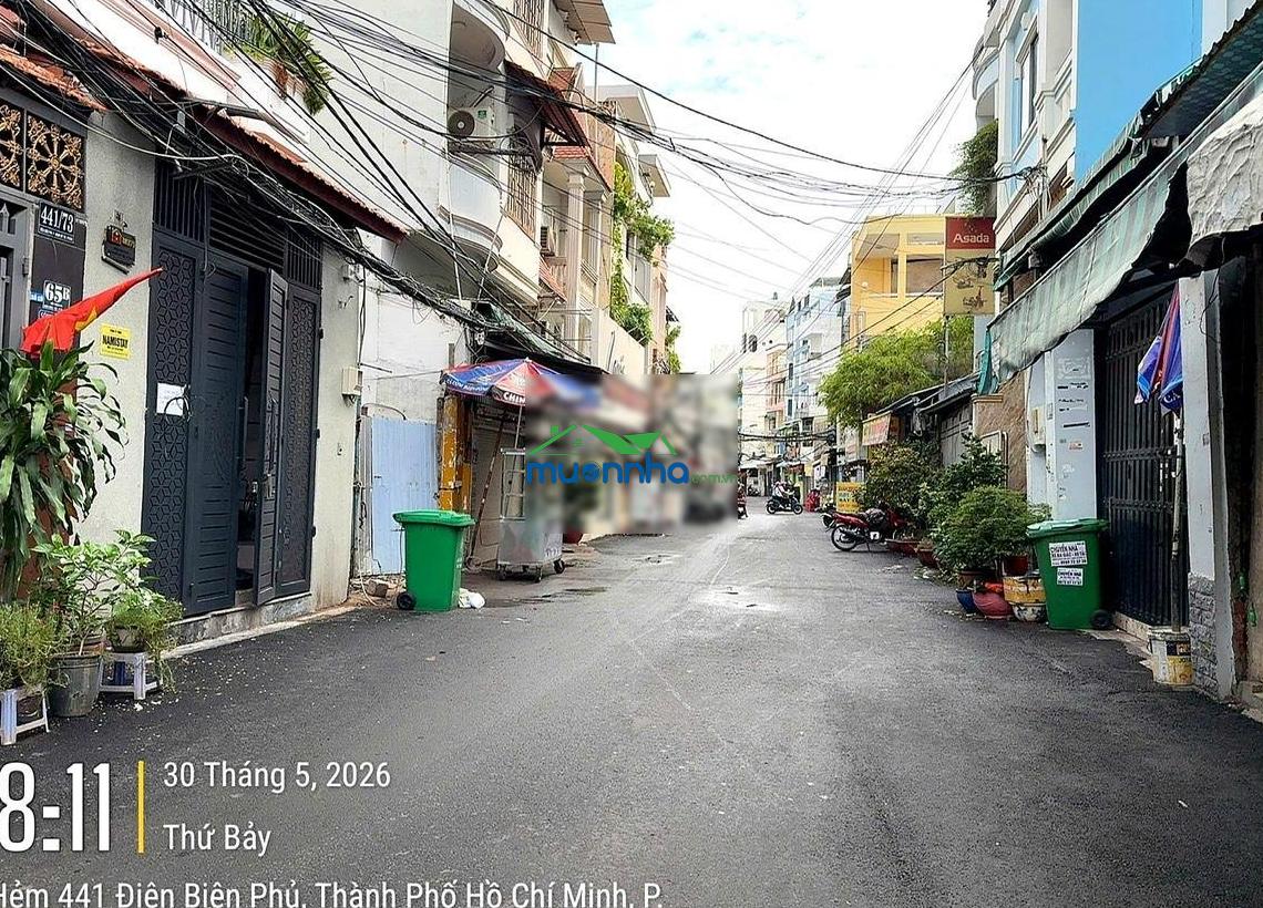 Chính chủ bán nhà hẻm 8m điện biên phủ bình thạnh, 60m², hoàn công đủ, 7 phòng, giá 16,3 tỷ