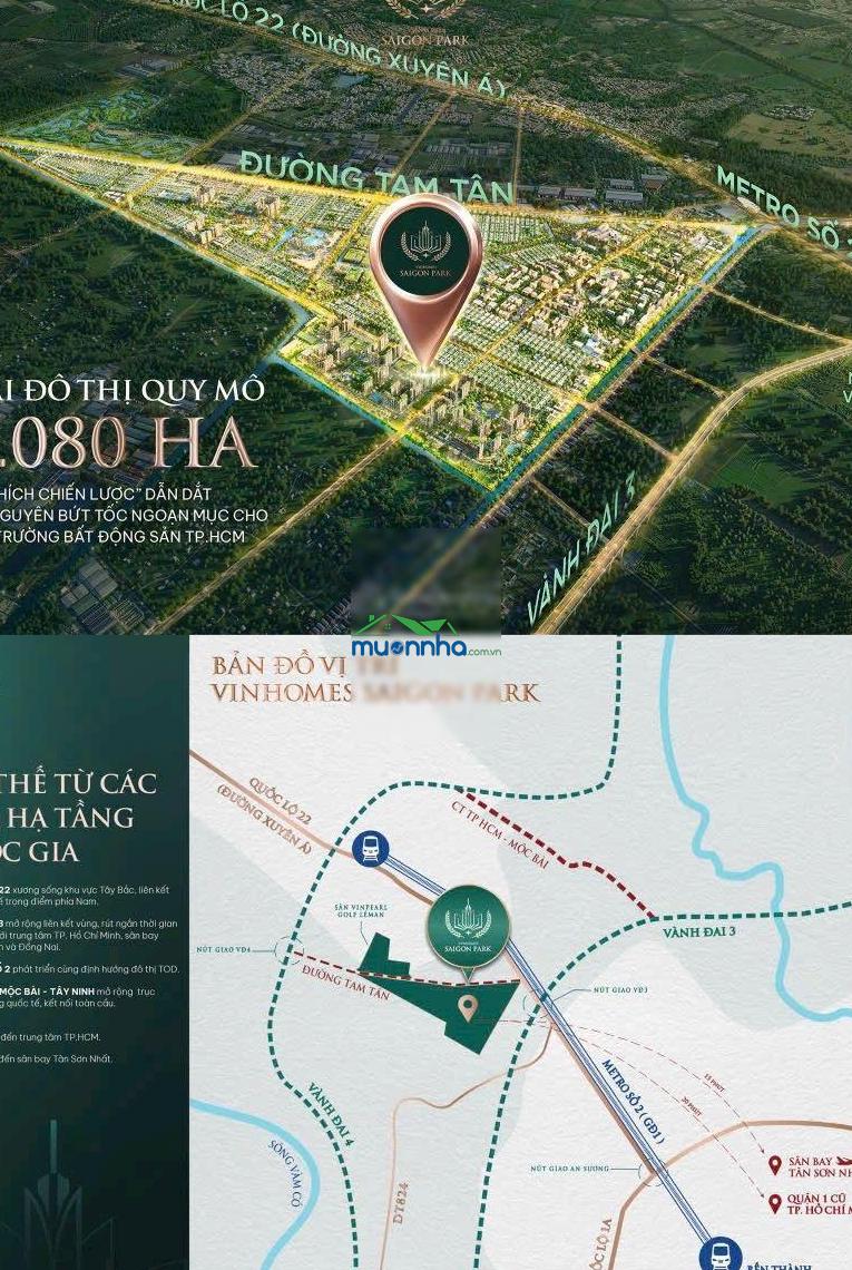 Vinhomes saigon park hóc môn chính thức mở bán đợt 1 giá gốc cđt chỉ 4 tỷ/căn, ck đến 22,5% - 3