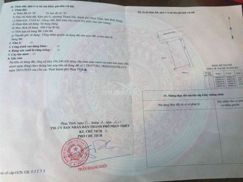 Lô góc trục chính hiền vương kdc ae gần biển gần cảng