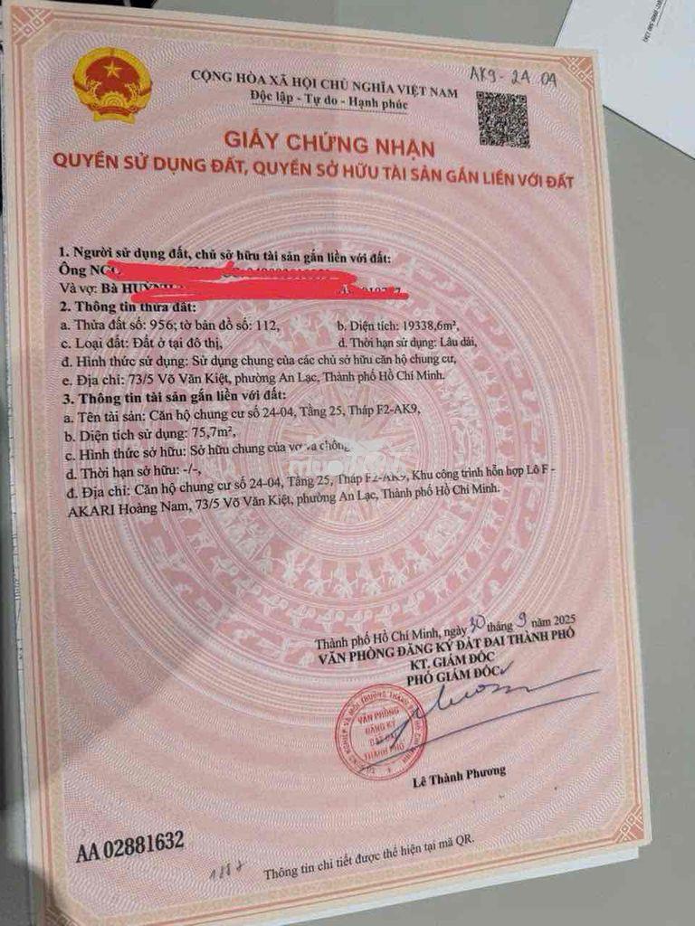 Cc bán căn hộ akari phase 2 – ak9-024.04