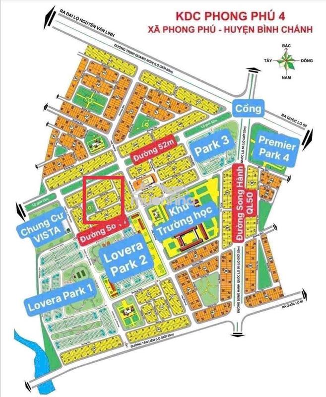 Đất nền sổ hồng kdc khang điền bình chánh giá tốt, 5,6 tỷ