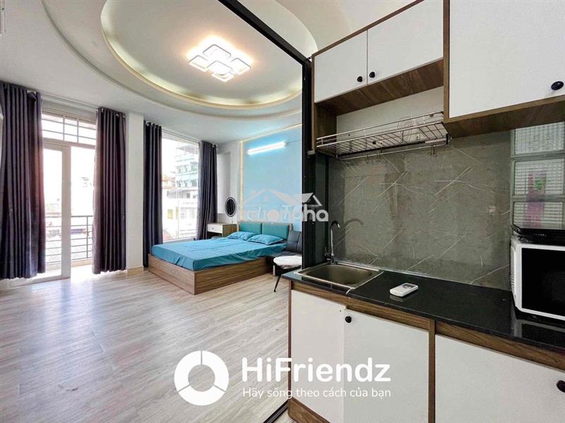 Chdv 1pn tách bếp, ban công mặt tiền lớn, rộng 40m2, máy giặt riêng