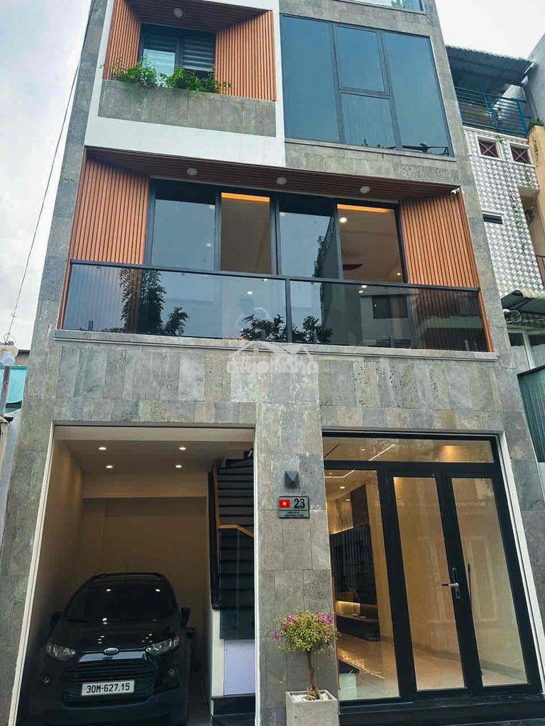 Chính chủ bán nhà mt q2, gần sông,2 mặt tiền. đường 9.5m, nt xịn,gara