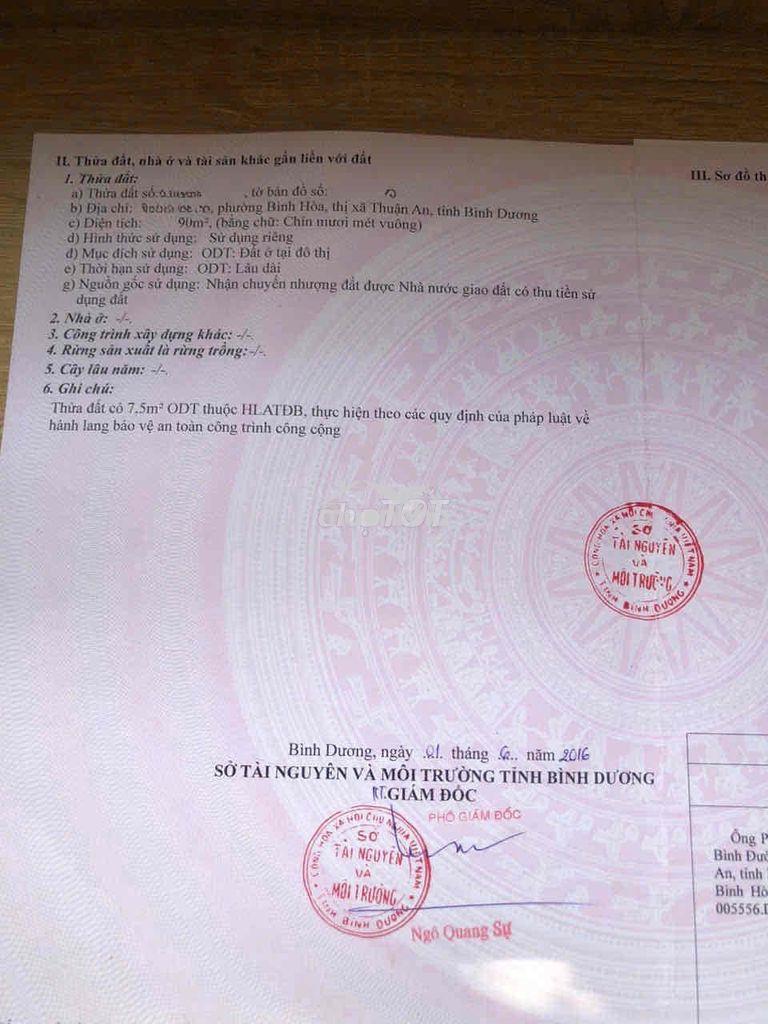 Bán nhanh nhà 1 lầu phường bình hòa dt : 90m có 5 phòng cho thuê - 2
