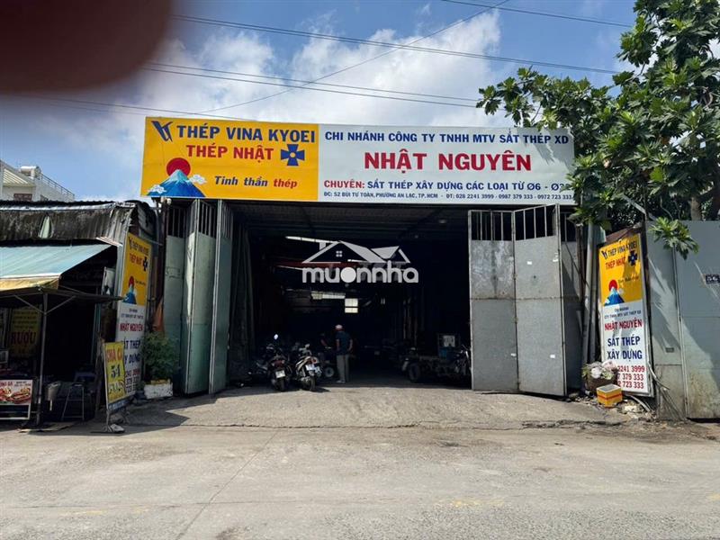 Cho thuê nhà xưởng mặt tiền đường bùi tư toàn, q.bình tân