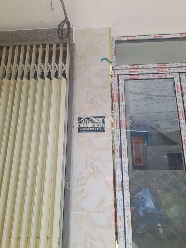 Nhà bán. 1trệt +1 lầu +1 lửng cao 2mét.phường 15 quận 8 tphcm