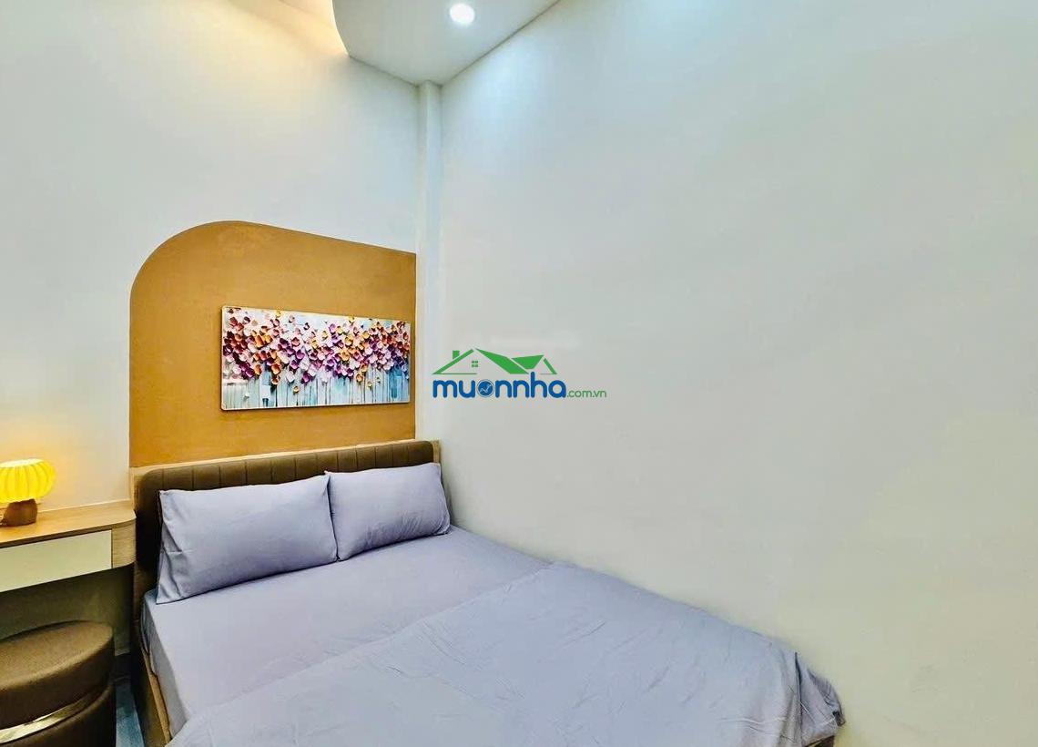 Hẻm xe hơi - 43.4m2 - 4pn - 4vs, có phòng ngủ trệt - full nội thất - gần chợ bà chiểu - 4