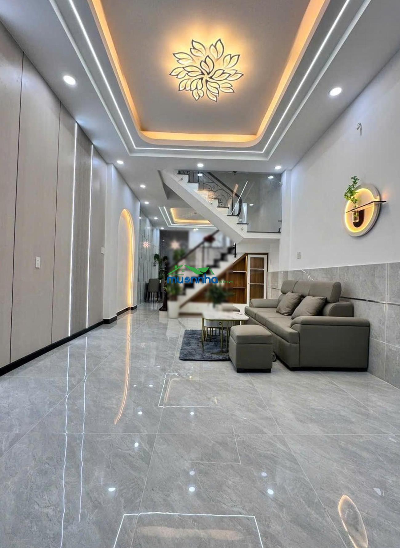 Nhà cạnh aeon bình tân: 52m2/4 tầng/hẻm 7m-giá 6,45tỷ, nhà mới full nt ở liền, sổ hoàn công đầy đủ.