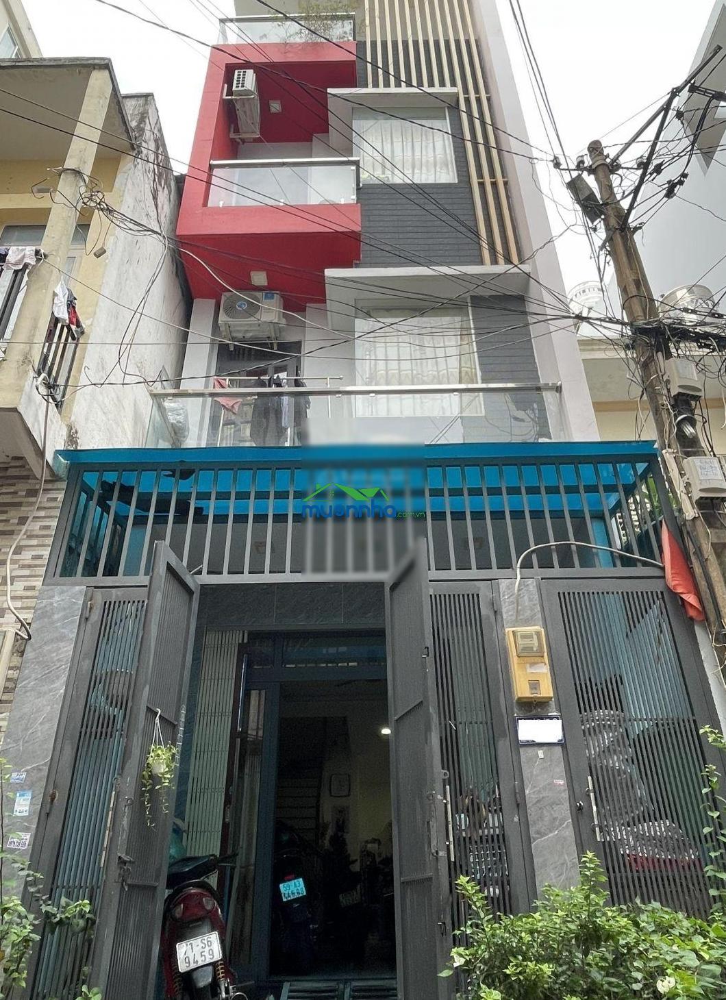 (Ngay bệnh viện gia định) bán nhà bình thạnh hẻm xe hơi nơ trang long, 4 tầng (4x22m) 4pn, 5wc 9.6t - 3