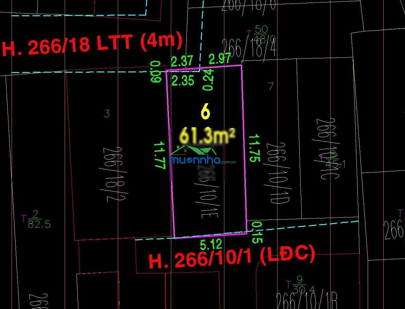 Nhà sát trường đh công thương tphcm 5 x 13m nở hậu 5,25m dtcn 62m giá 5,1 tỷ - 2