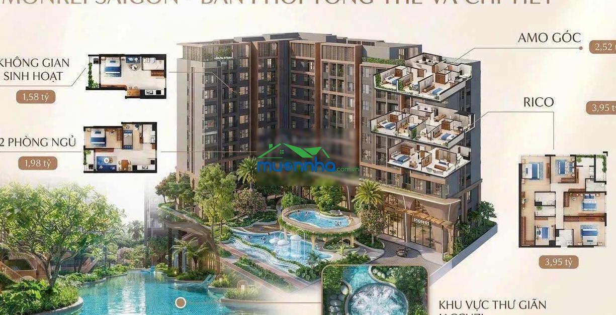 Tt chỉ 235 triệu sở hữu ngay căn hộ monrei saigon 1pn, hỗ trợ ls 0%, ân hạn gốc 5 năm ck cực tốt - 3