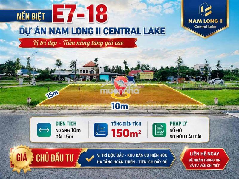 💥 Nền biệt thự 150m² – giá mềm hiếm có tại nam long ii central lake 💥