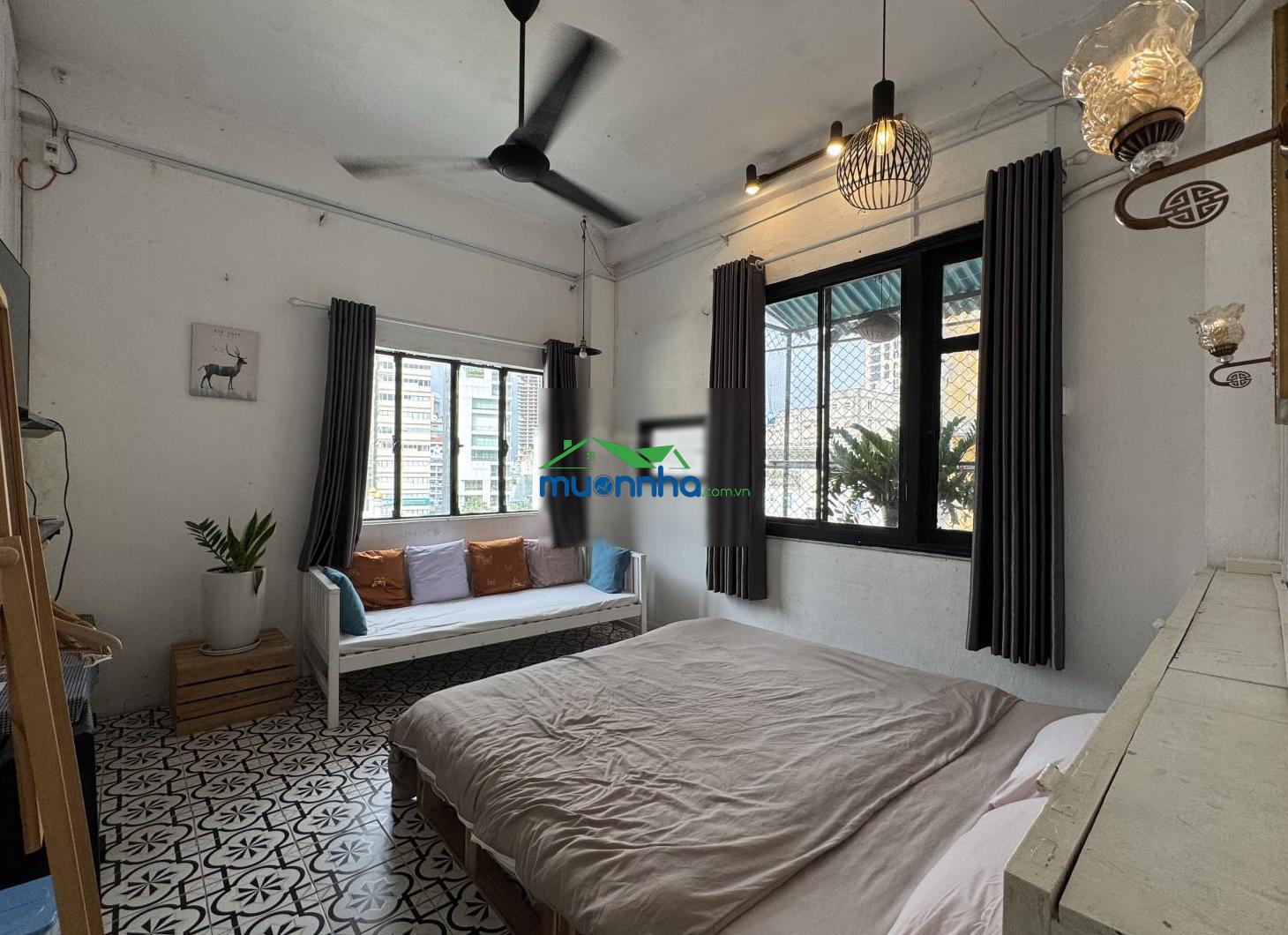 Chung cư cũ 2pn 50m² full nt decor cao cấp vintage,điện nước nhà nước,có thang máy ngay bến thành - 4