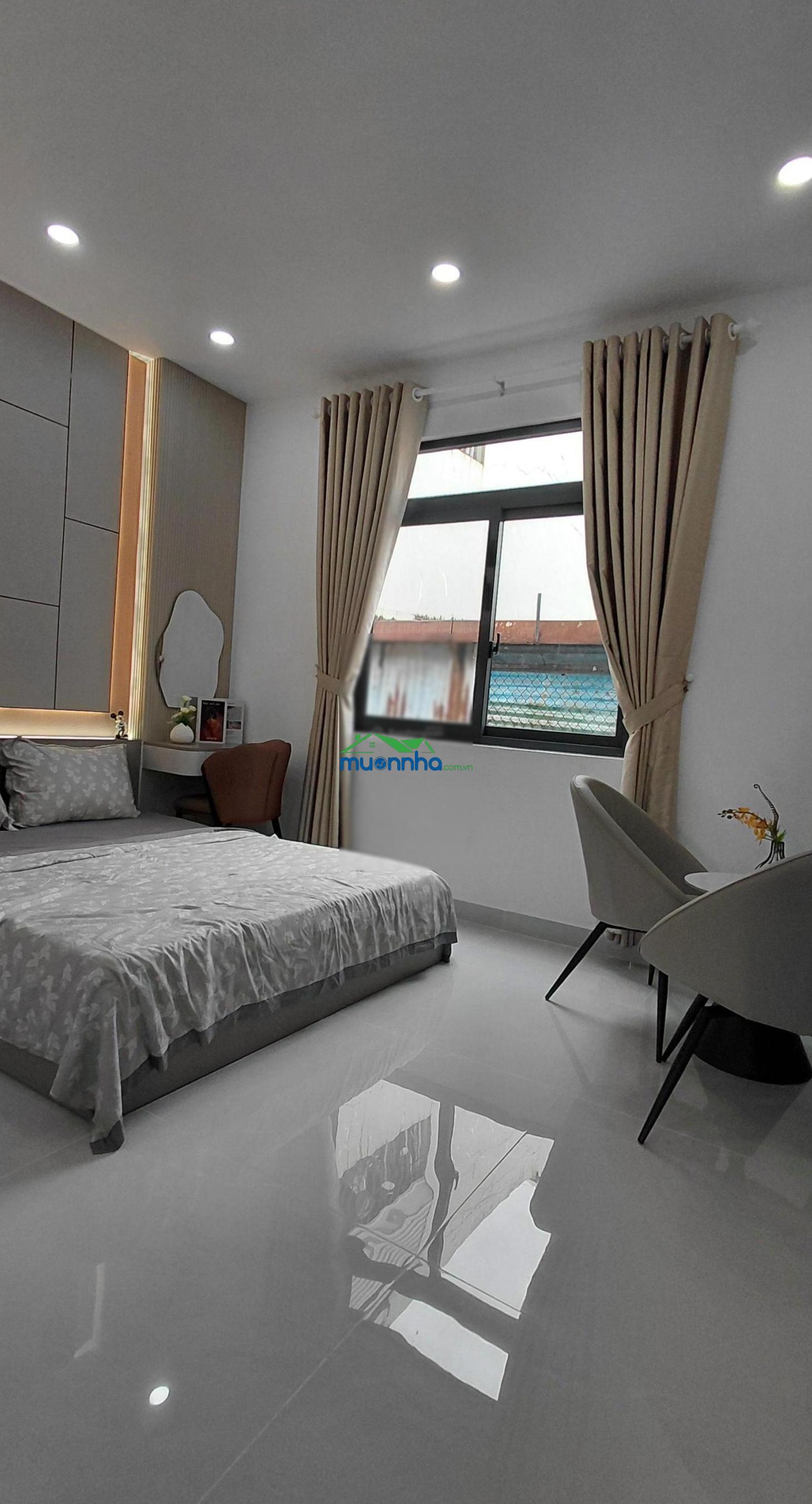 60.4m2 - hẻm 4m5 - 4 tầng btct tặng full nội thất - nhà mới gần quang trung - gò vấp - 4