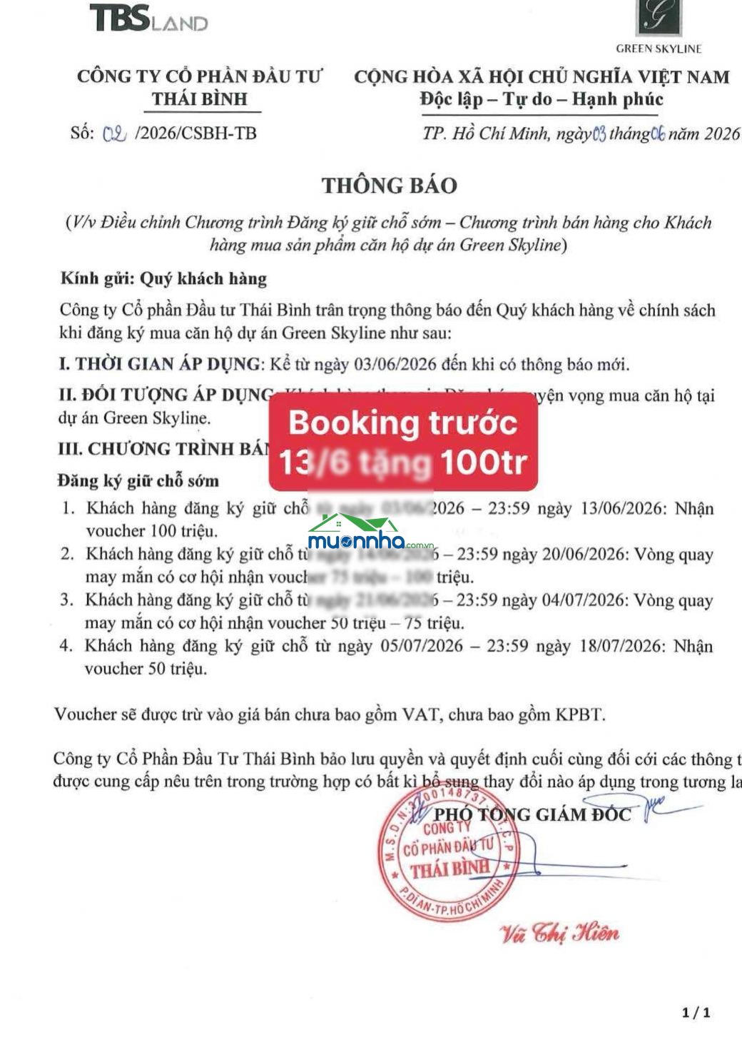 Hồ sang chuyên green skyline gửi bảng giá từng căn, ngày 7/6/2026 - nói không với báo ảo 0931 333 *** - 3
