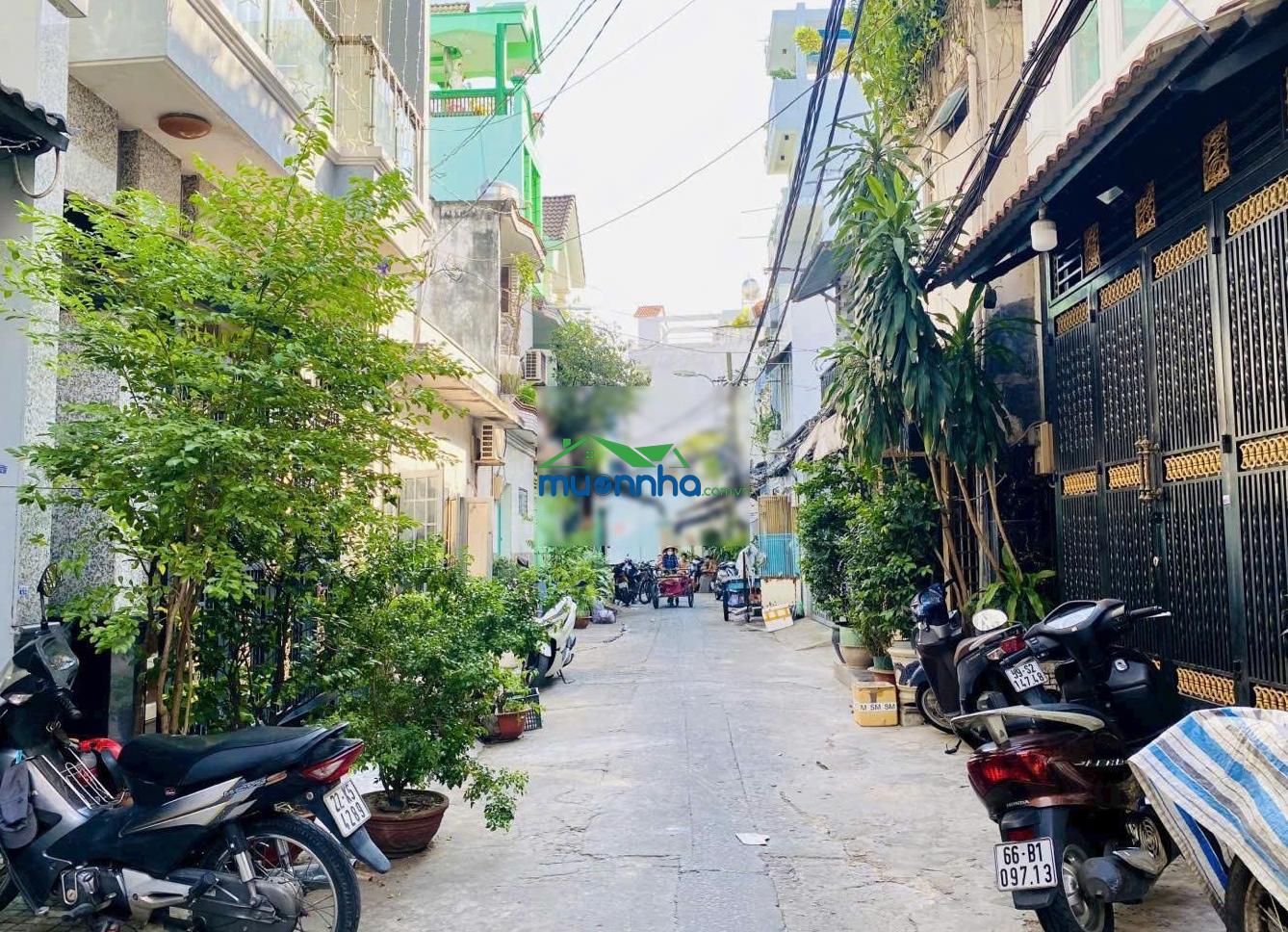 2 mặt tiền trước sau diên hồng, bình thạnh giá chỉ 7,35 tỷ, dt: 3,2x15m cn: 53,6m2 vuông vức cấp 4 - 4