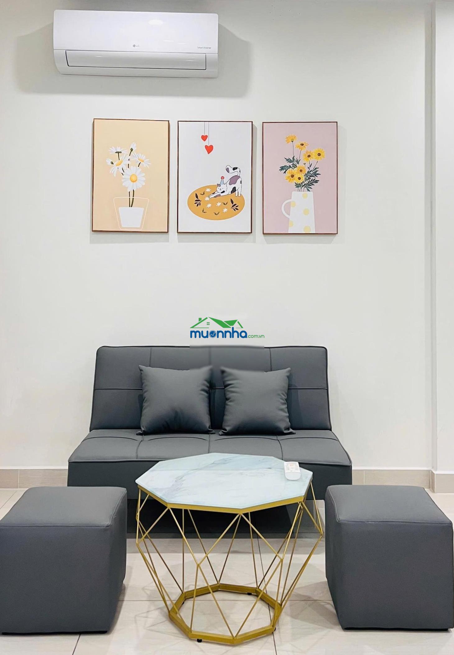 Chính chủ cho thuê căn studio dt lớn khu origami full nt, hướng mát, view nội khu giá 6 triệu - 4