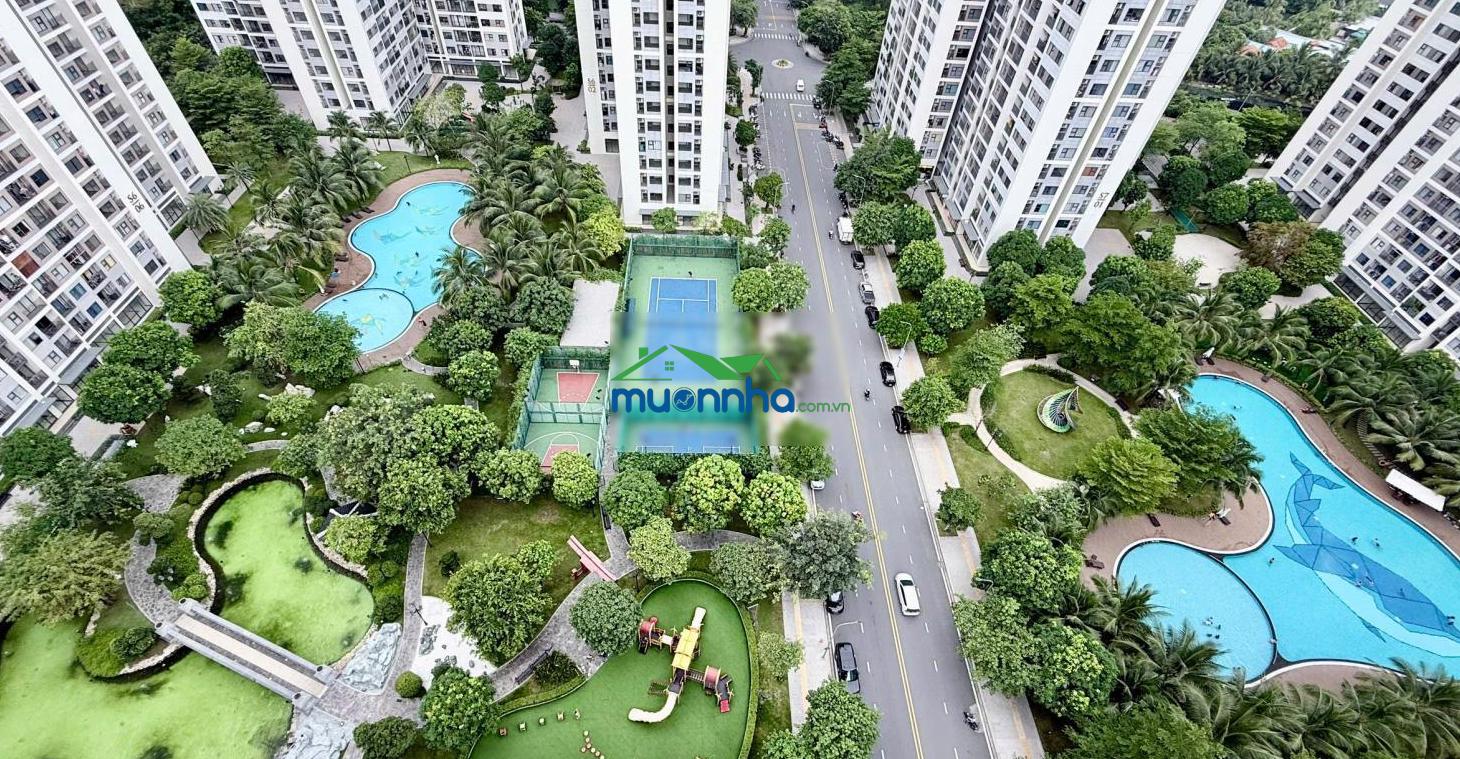 Căn 2pn+ view thoáng 3 hồ bơi, hồ cá koi | giá 3,45 tỷ tầm view riêng tư vì khoảng cách xa toà khác - 2