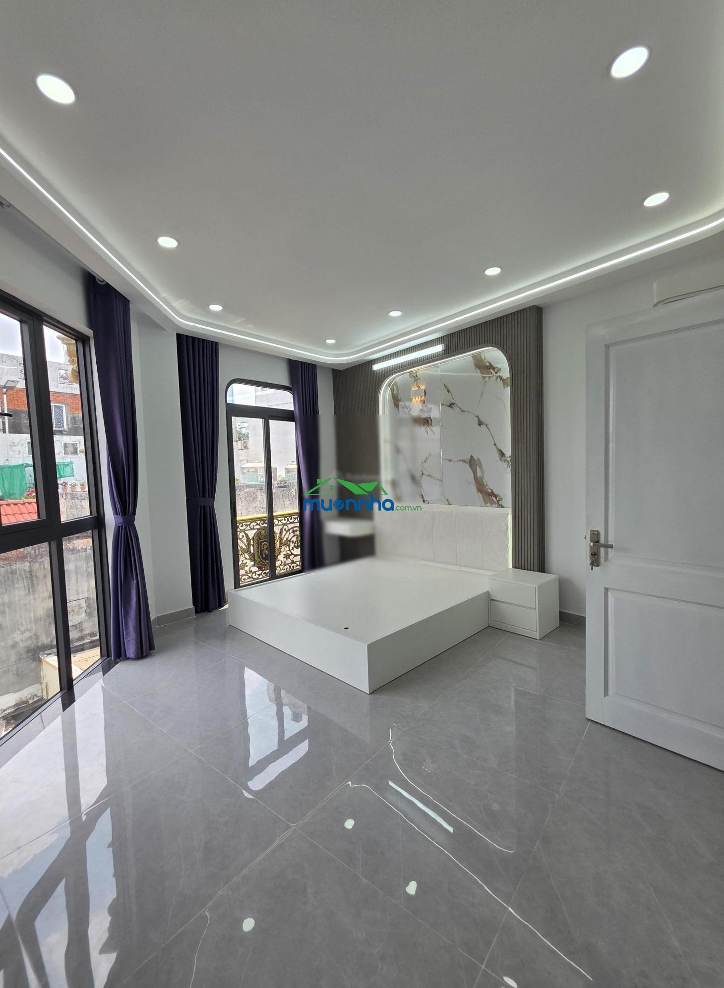 Nhà xây mới hẻm xe hơi 6m6x11m đúc 5 tầng ngay hòa bình vs lũy bán bích - 4