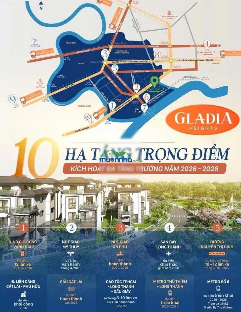 Mở bán gđ1 gladia heights, booking sớm ck 14%, giá chỉ 83tr/m2, 10% ký hđmb|1pn-2pn-3pn-4pn đa dạng - 3
