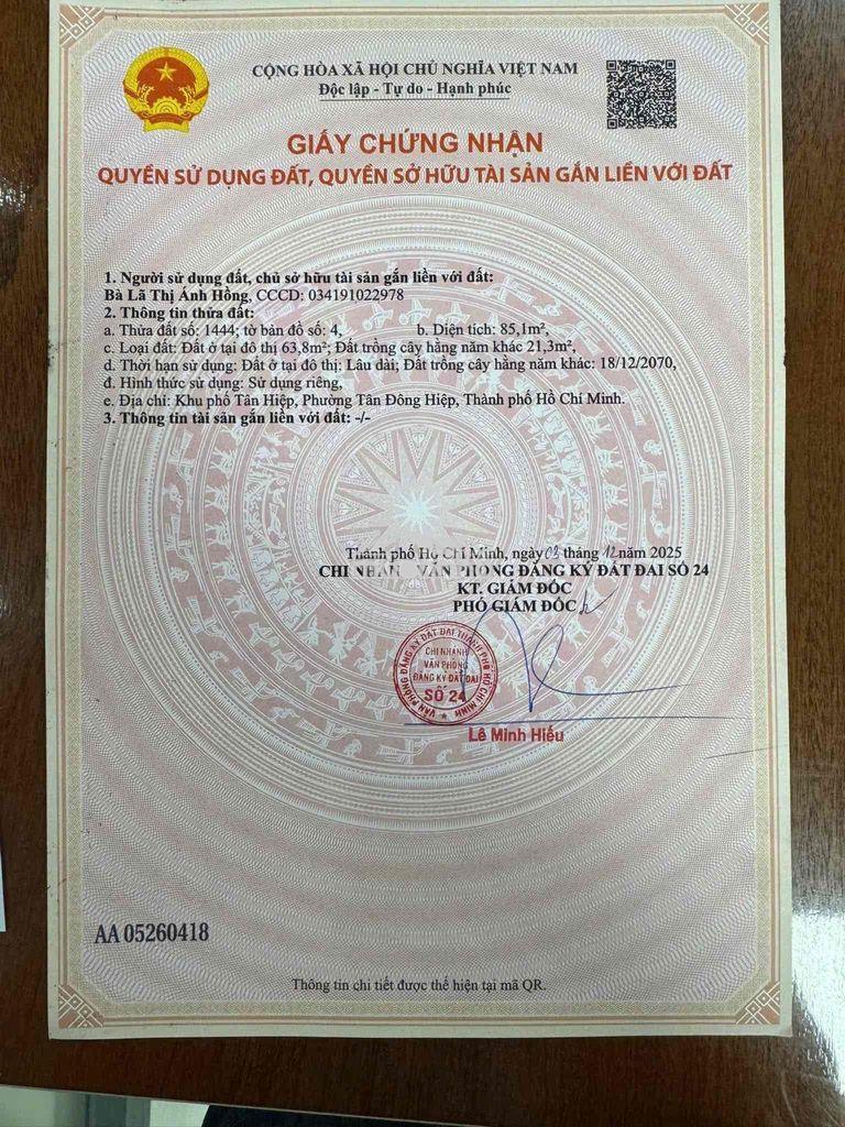 Đất sổ riêng giá rẻ nhất dĩ an - 3