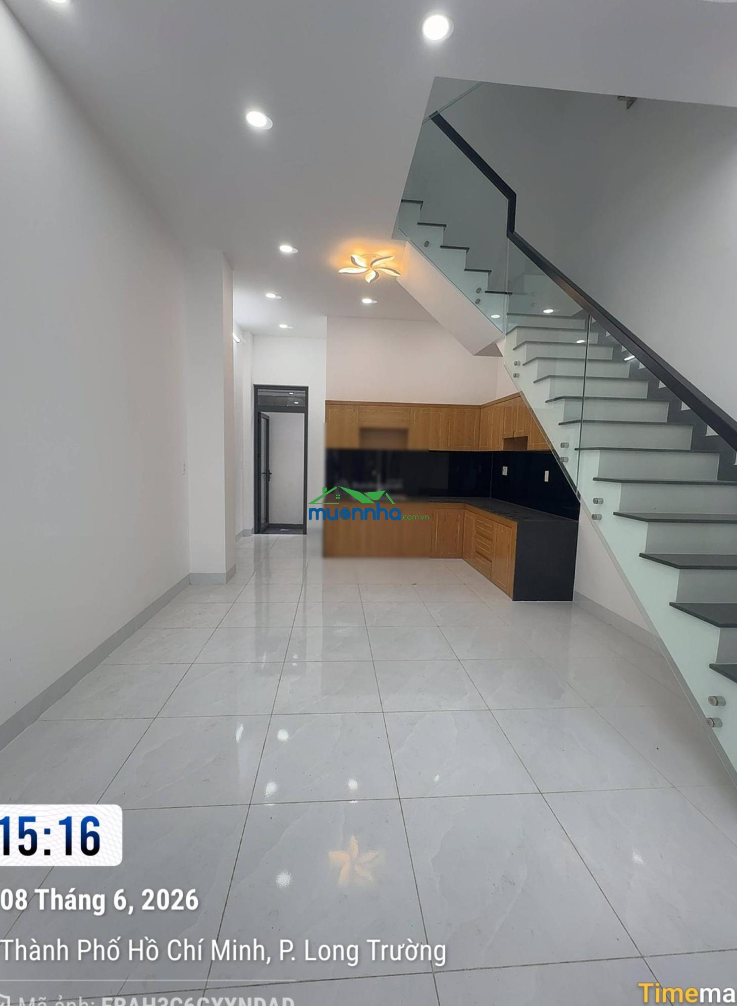 Nhà 3 tầng, 50m2 (4.3x11.7m) kdc trường lưu, long trường q9 (4tỷ750) - 2