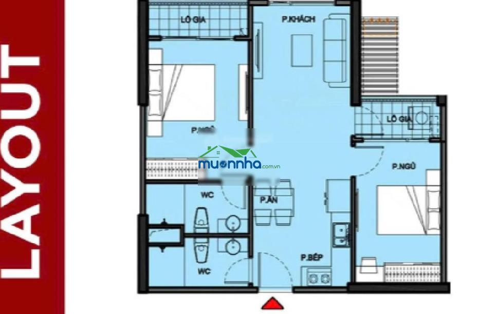 2pn siêu tốt, 59m² 2,8 tỷ view hồ cá koi, phân khu the origami, nhà mới tinh - 100% thật - 2