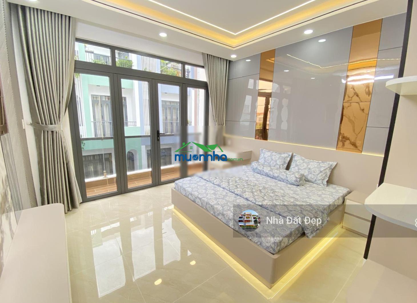 Nhà mới có thang máy 5 tấm đường nhựa đẹp 8m có vỉa hè full nội thất 4x18m đường tây lân - 4